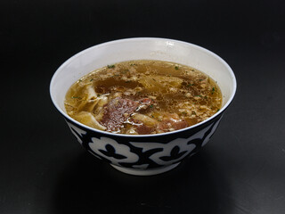 Uzbek traditional cuisine - Shurpa coup
