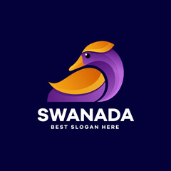 Swan Gradient Colorful Logo Design