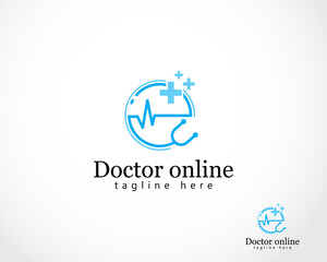 doctor virtual design concept home clinic online consult