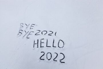 the inscription about the beginning of the new year 2022