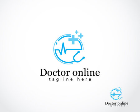 Doctor Virtual Design Concept Home Clinic Online Consult