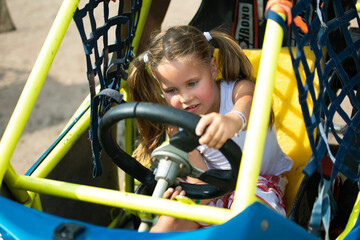 little child on a swing