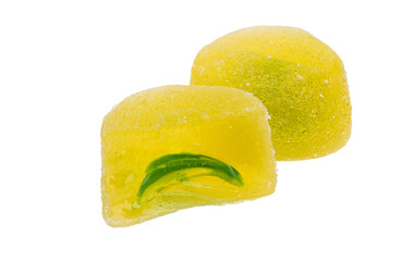 gummy fruit candy isolated