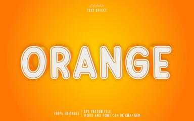 Orange color 3D text effect premium free download