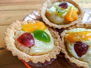 pie fruit cake is traditional cake from indonesia