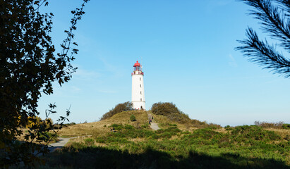 Fototapeta na wymiar Dornbusch, leuchtturm, hiddensee