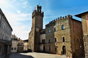 Fototapeta na wymiar Arezzo ,Italy , Palazzo dei Priori