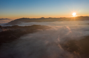 Autumn in mountain, amazing landscape
