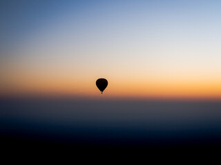 Myanmar - Bagan - A balloon silhouette