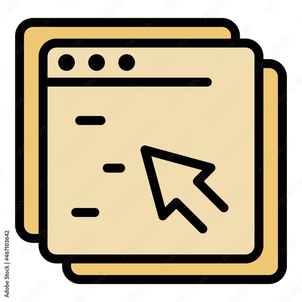 Poster internet access icon. outline internet access vector icon color flat isolated