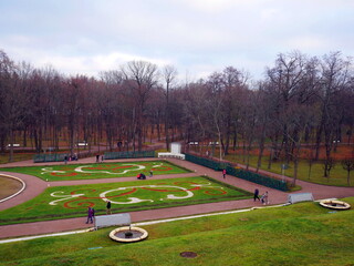 Autumn Park in St. Petersburg. 