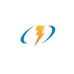 flash thunder bolt illustration vector