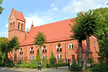 Fototapeta na wymiar Church of the Nativity of the Blessed Virgin Mary (church of the suburb of Ponart, 1897). Kaliningrad