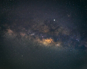 abstract long exposure photography of milky way and star in the night sky.