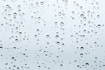 rain drops on window, bright tone