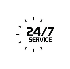 24 hour service icon	