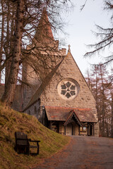 old church in autumn