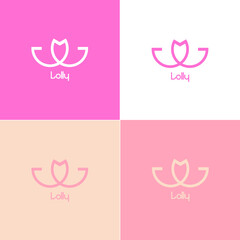 cosmetic flower logo
