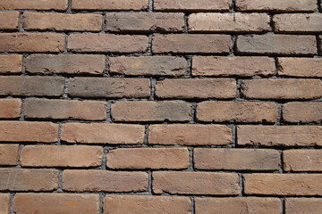 Backdrop - wall made of brown brick veneers