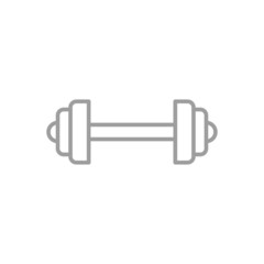 dumbbell icon vector line style