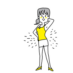 ダイエットが成功したナイスバディの女性