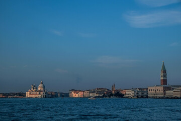 The exit to the lagoon of the Grand Canal in Venice
