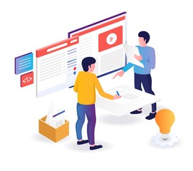 Discussion of making concepts for business projects