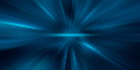 Obraz premium Starburst Blue Light Beam Abstract Background 