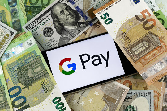 Google Pay editorial. Illustrative photo for news about Google Pay - a digital wallet platform and online payment system