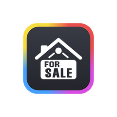 Home For Sale Sign - Sticker