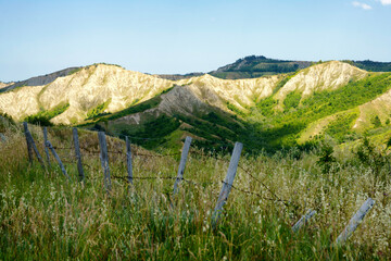 Rural landscape on the hills near  Riolo Terme and Brisighella