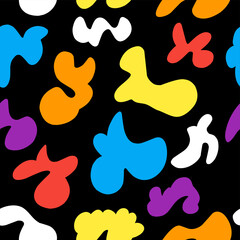 pattern seamless blot stain bright background print style