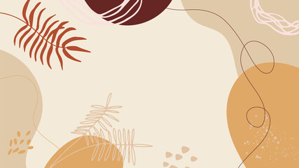 Flat liquid organic forms and floral set with hand drawn. Flowing shapes banners. Template for logo, branding, web design, social media post, business card, invitation, print, flyer or presentation.