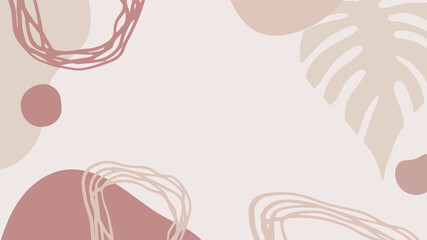 Flat liquid organic forms and floral set with hand drawn. Flowing shapes banners. Template for logo, branding, web design, social media post, business card, invitation, print, flyer or presentation.