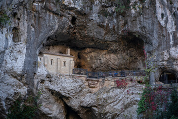 Sanctuary of Covadonga in Asturias, Spain