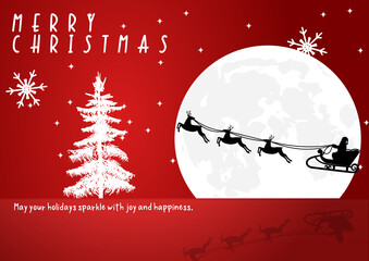Christmas, reindeer and sled, L,クリスマス,トナカイとソリ,L