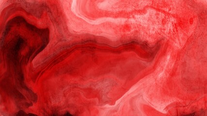 Abstract background painting art with red liquid or smoke texture paint brush for christmas poster, banner, website, card background