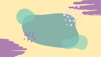 Abstract nude tan pastel beige soft pastel organic background with floral, brush and liquid shapes. For web design, social media post, banner, business card, invitation, print, flyer or presentation.