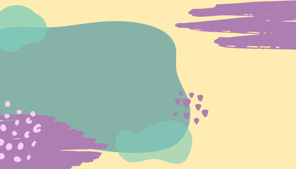 Abstract nude tan pastel beige soft pastel organic background with floral, brush and liquid shapes. For web design, social media post, banner, business card, invitation, print, flyer or presentation.