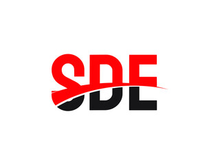 SDE Letter Initial Logo Design Vector Illustration
