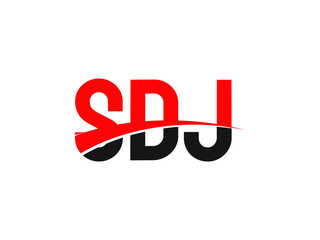 SDJ Letter Initial Logo Design Vector Illustration