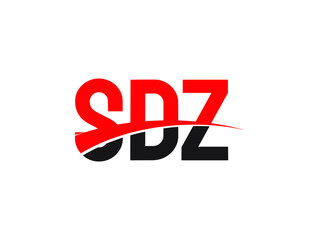 SDZ Letter Initial Logo Design Vector Illustration