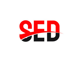 SED Letter Initial Logo Design Vector Illustration