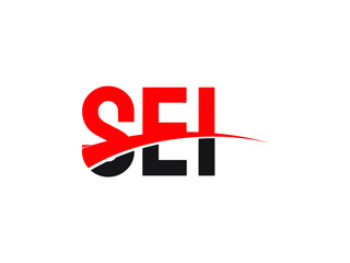 SEI Letter Initial Logo Design Vector Illustration