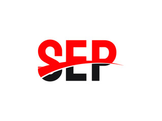 SEP Letter Initial Logo Design Vector Illustration