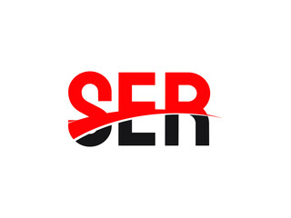 Fototapeta premium SER Letter Initial Logo Design Vector Illustration