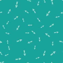 Fototapeta premium Green Trowel icon isolated seamless pattern on green background. Vector