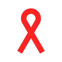 World AIDS Day. 1 december. Red ribbon. Vector illustration