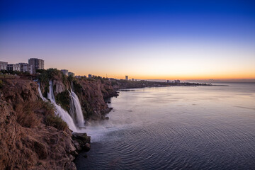 Waterfall Düden at Antalya, Turkey