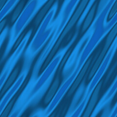 Sky-blue satin fabric wave and stripes seamless 3d texture